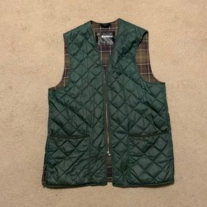 Barbour Quilted Vest Forest Green Large